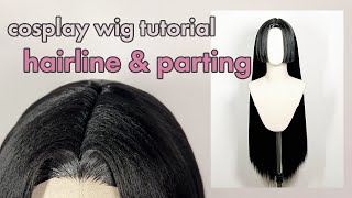 cosplay wig tutorial: creating flawless hairline and parting✂️