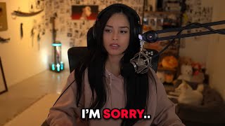 Valkyrae gets emotional and apologizes when responding to drama