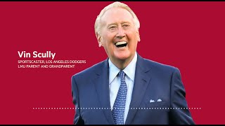 #LMUGrad Shout-out: Vin Scully, Los Angeles Dodgers Sportscaster, LMU Parent and Grandparent