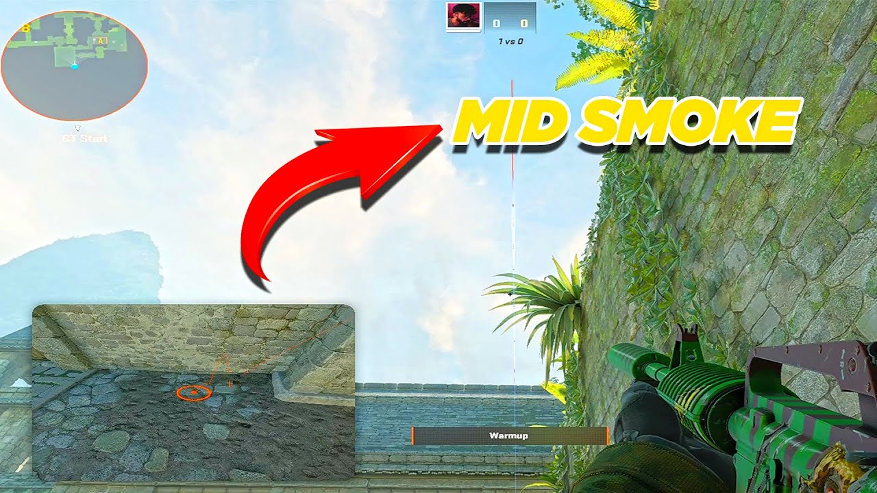 ESSENTIAL ANCIENT B MAIN SMOKE LINEUP IN CS2 | PART 3 | #csgo #cs2 # ...