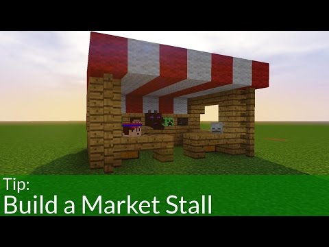 How To Build a Market Stall in Minecraft | PC, Pocket Edition & Console How To Build a Market Stall in Minecraft | PC, Pocket Edition & Console