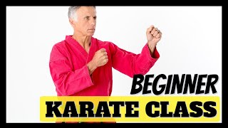 Beginner Karate Class At Home! Follow Along- Learn Self-Defense, Stress Relief