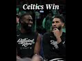 Jayson Tatum & Jaylen Brown laugh on the bench after Game 5 Win over Heat  | #nba #playoffs