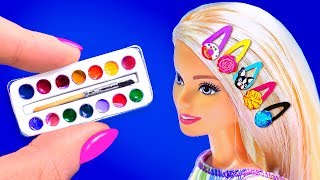 26 DIY BARBIE IDEAS ~ Miniature Paints, Hairpins, Donuts, Toothpaste AND MORE!