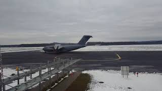 Boeing C-17 Globemaster on International Airport Maribor LJMB