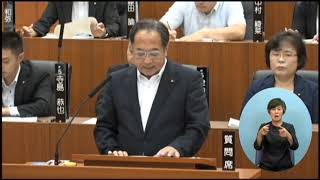 福井市議会　令和元年6月定例会　7月1日本会議（一般質問１）田中義乃 手話通訳挿入