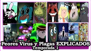 Los Peores Virus y Plagas 🦠😱  Series Animadas - Temporada 1