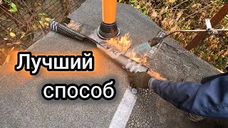 Проход трубы в кровле на крыше гаража