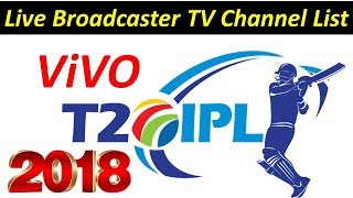 IPL 2018 Live Broadcaster TV Channel List