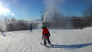 Family ski in Saint Bruno, 2017