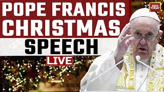 Pope Francis Urbi Et Orbi Christmas Speech LIVE | Pope Francis Christmas Message In Vatican