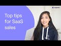 Top tips for winning SaaS sales