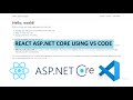 Create React JS with ASP.NET Core Application using Visual Studio Code