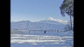 2021年12月27日 七面山山頂（標高1,982m）から見た美しい富士山の絶景