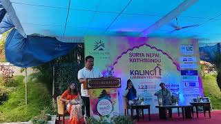 पानीको जीवन || Gagan Yokpangden-Poet || Kalinga Literary Festival 2023 #Danzoo