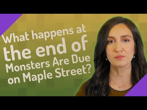 What is the theme of monsters Due on Maple Street?