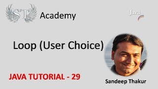 Loop (User Choice) : Java Tutorial 29 : ST Academy