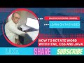 how to rotate text in html using css || text rotate in html css