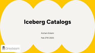 Iceberg Catalogs
