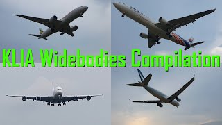 Kuala Lumpur International Airport (WMKK) Widebodies Landing Compilation