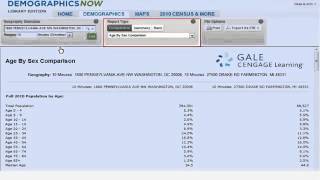 Using Gale's DemographicsNow - How to Generate a Demographic Report