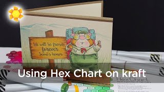 Choosing colors from the Hex Chart on Desert Storm Cardstock