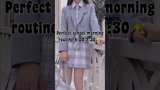 Perfect school morning routine 6:00-7:30☁️ #viral#subscribe#routine#fypシ || Aesthetic day