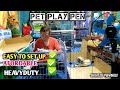 AFORDABLE DOG PLAY PEN  UNBOXING AND ASSEMBLE ( 120x60x60)