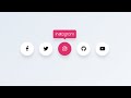 Social Media Buttons with Tooltip on Hover using only HTML & CSS