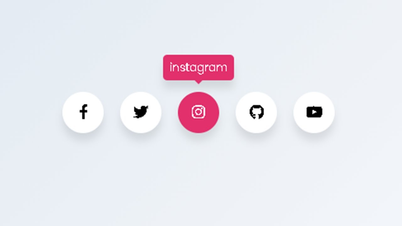 Social Media Buttons With Tooltip On Hover Using Only Html Css Social Media Buttons With Tooltip On Hover Using Only Html Css