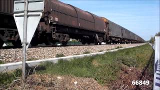 (HD) Colas 66849 Passes Wootton Bassett East On 6V62 03/05/14