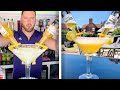 Man Cave Bartender Makes Corona-Themed Margarita Cocktail