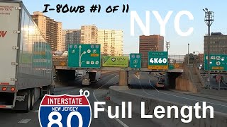 NYC to I-80 New Jersey Full Length 4K60 Detailed Timestamps Westbound (#1 of 11)