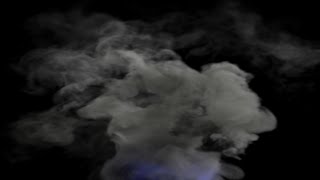 White Smoke Effect 4k in Ultra HD Black Screen Footage