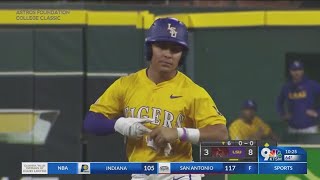 Steven Milam goes 3-for-4 in LSU's 10-5 win over Texas State