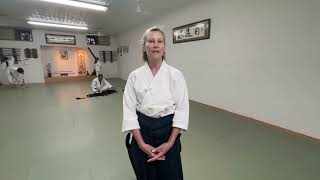 ‘Beautiful, positive, dynamic,’ Debbie explains what she values in aikido training