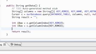 Android Application Development Tutorial 120 Reading SQLite Database with Cursor