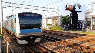 タイヤ公園に行ったよ😊 JR電車も目の前にいっぱい通るよ 😄❤️ Tyre park, Tokyo, Japan😀 JR東海道線 😄 京浜東北線😊 東京 大田区