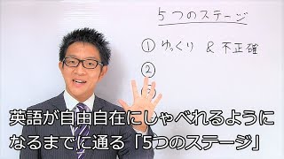 英語で自由に言いたいことが言えるようになるまでに通る５つのステージ