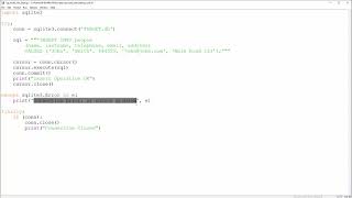 SQLite & Python - 3 - Insert Into Table