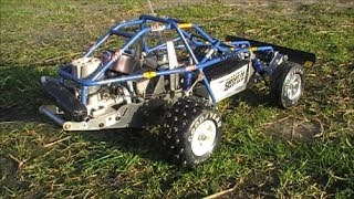 Kyosho Rowdy Baja Circuit 20 - a 30 year old RC buggy in action