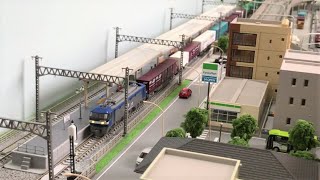 【鉄道模型・Nゲージ】EF210-100番台 レイアウト走行動画／”Japanese model railroad”