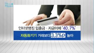 [TV로보는카드뉴스] 인터넷뱅킹도 '엄지족' 대세...스마트폰뱅킹 이용 61%