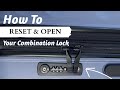 How to Reset Your Suitcase TSA Combination Lock