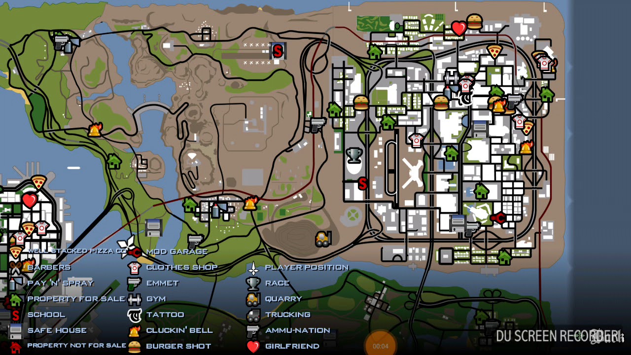 Gta San Andreas Map : GTA 5 In GTA San Andreas (WHOLE GTA 5 MAP ...