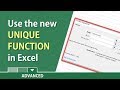 Excel: UNIQUE Function - New dynamic array function by Chris Menard