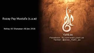Rozay Pay Mustafa (s.a.w) | Nohay Ali Shanawar-Ali Jee 2016 | YaAli.as