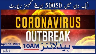 Samaa News Headlines 10am | 50050 new cases report of corona virus | SAMAA TV
