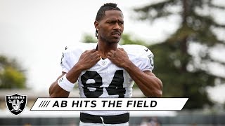 AB's first training camp practice in the Silver and Black | Raiders