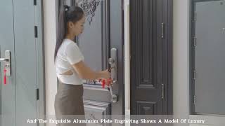 【Instime】Hurricane Impact Stainless Steel Security Entry Door System Multi Lock Luxury Front Door